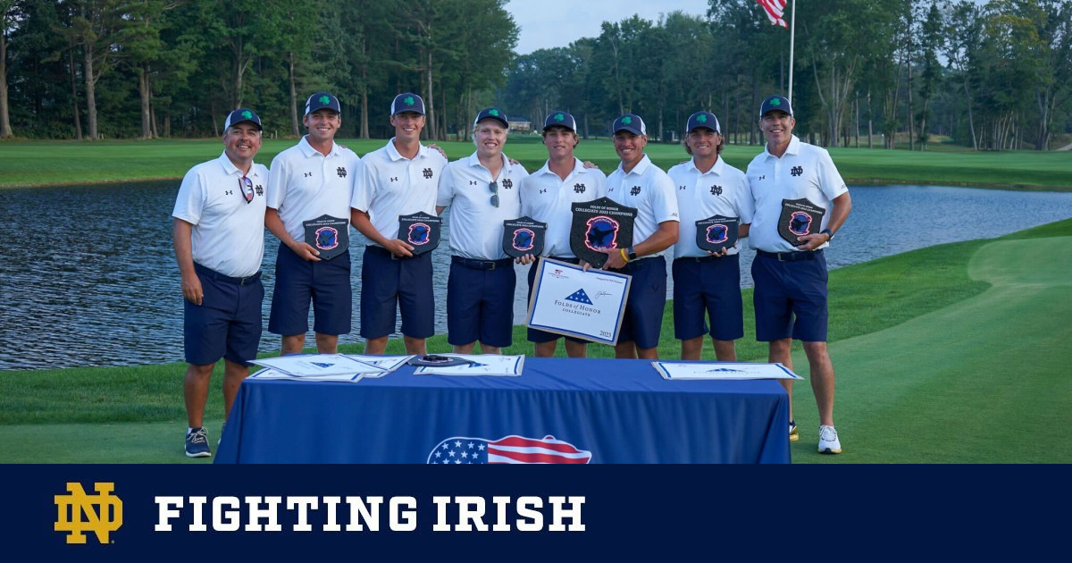 Irish Win Folds Of Honor Collegiate Notre Dame Fighting Irish