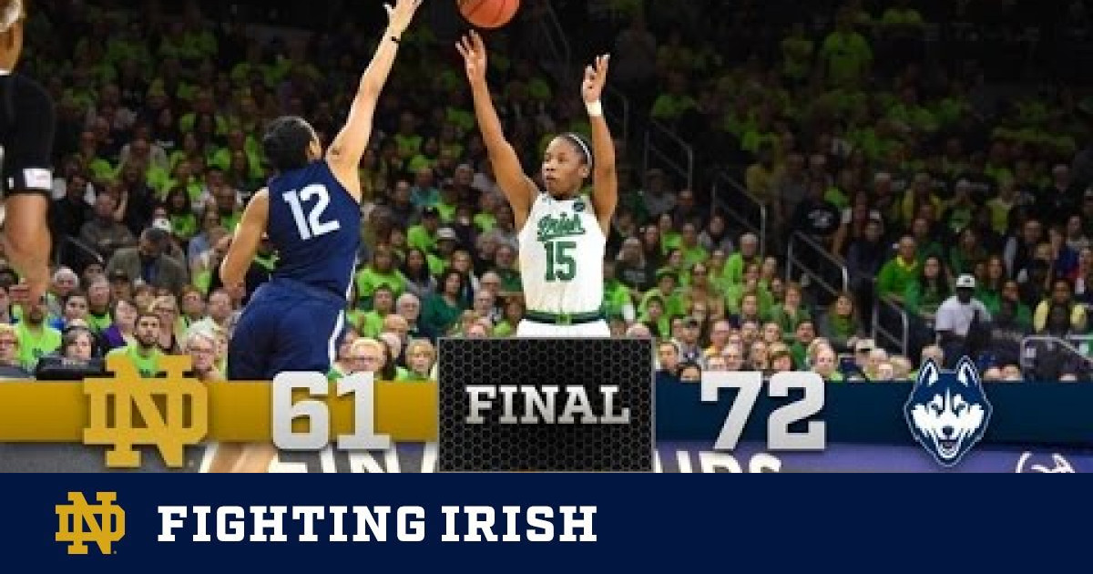 Notre Dame Women’s Basketball Highlights vs. UConn – Notre Dame