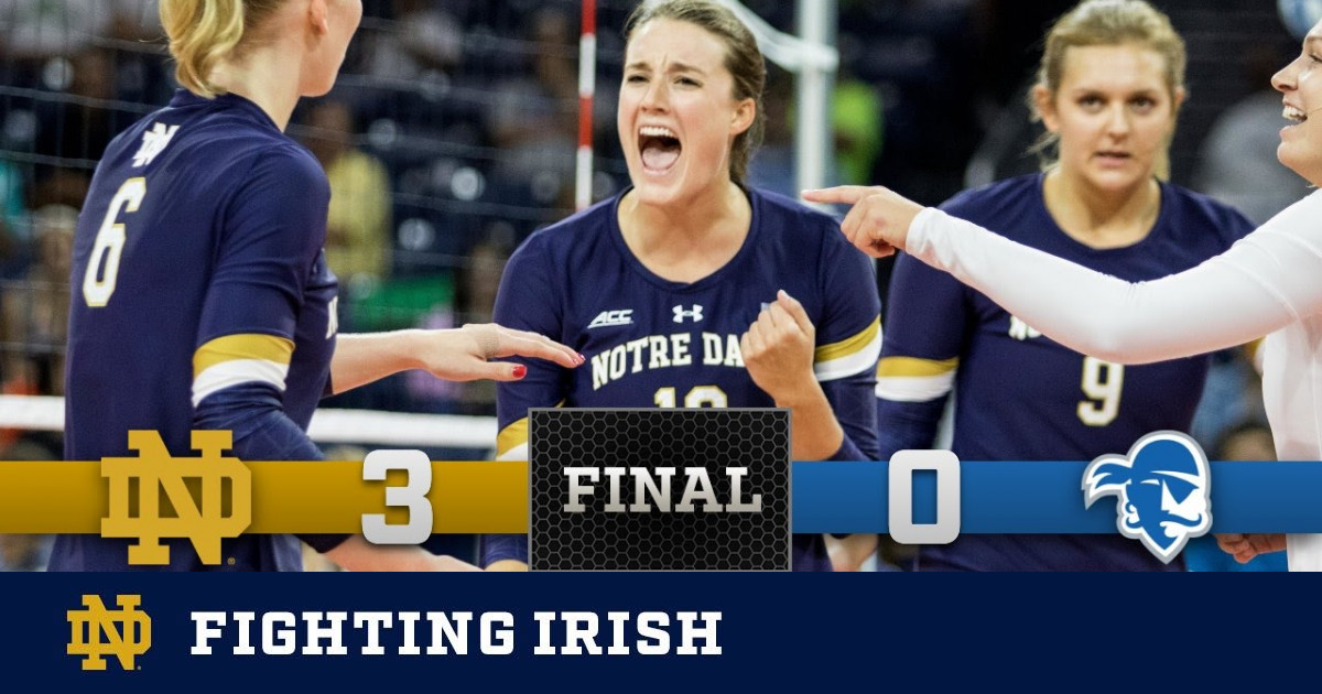 Top Moments: Notre Dame Women’s Volleyball vs. Seton Hall – Notre Dame ...