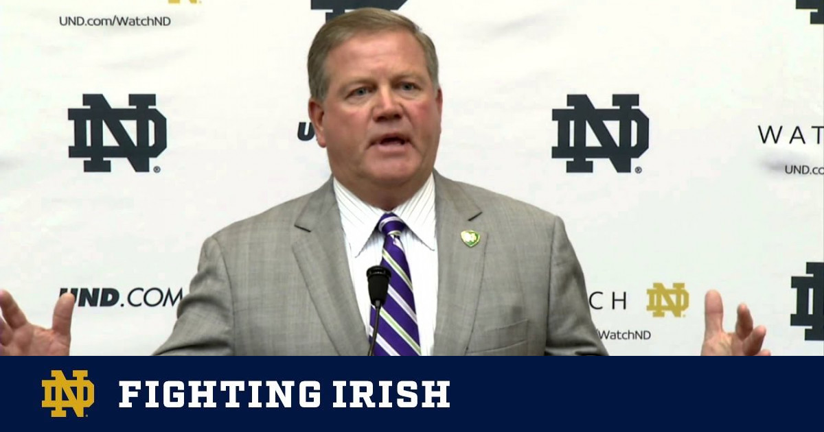 Coach Kelly Purdue Preview Press Conference – Notre Dame Fighting Irish ...