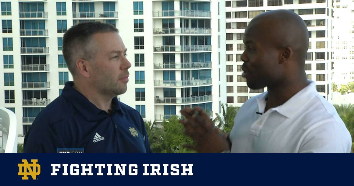 Darius Walker BCS Championship Interview Notre Dame Fighting Irish
