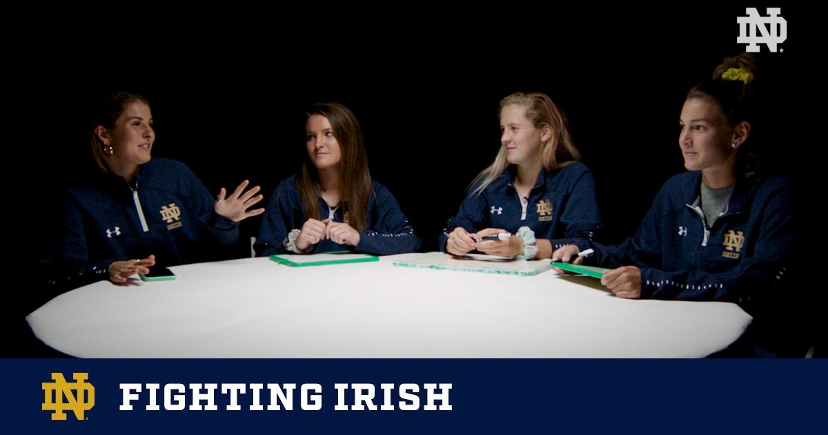 NDSoccer White Board Challenge Part 2 Notre Dame Fighting Irish