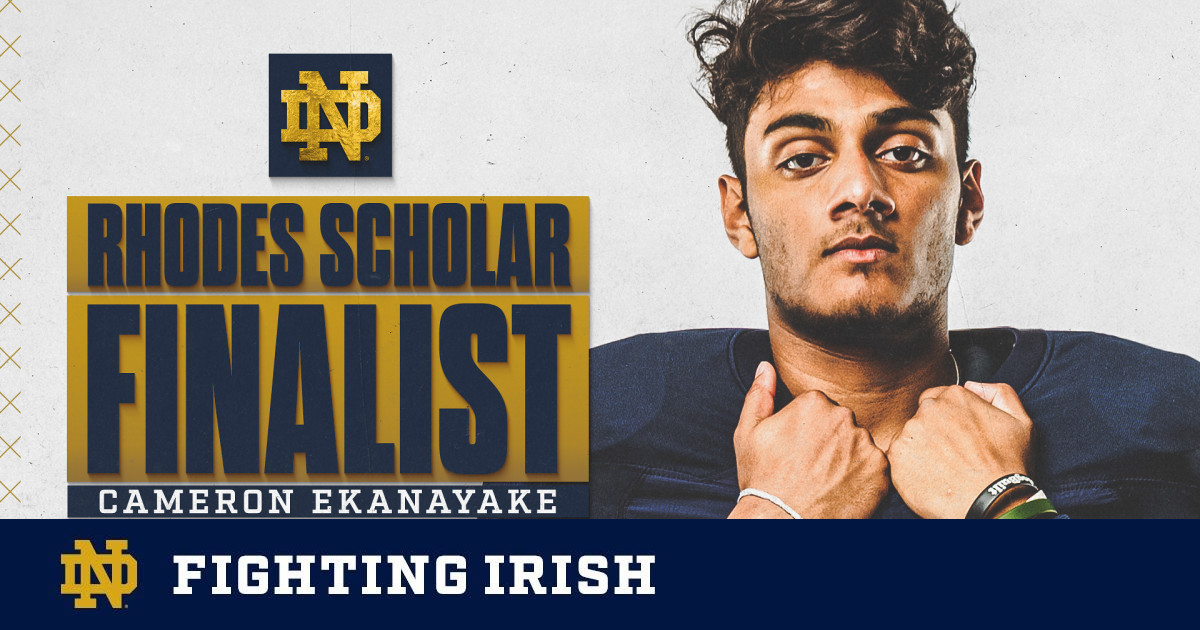 Ekanayake Named Rhodes Scholar Finalist