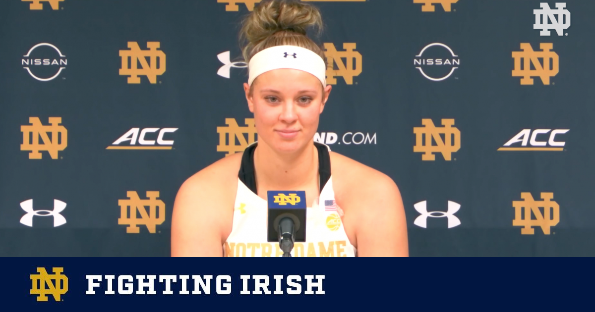 @NDWBB | Sam Brunelle Press Conference (12.17.20) – Notre Dame Fighting ...