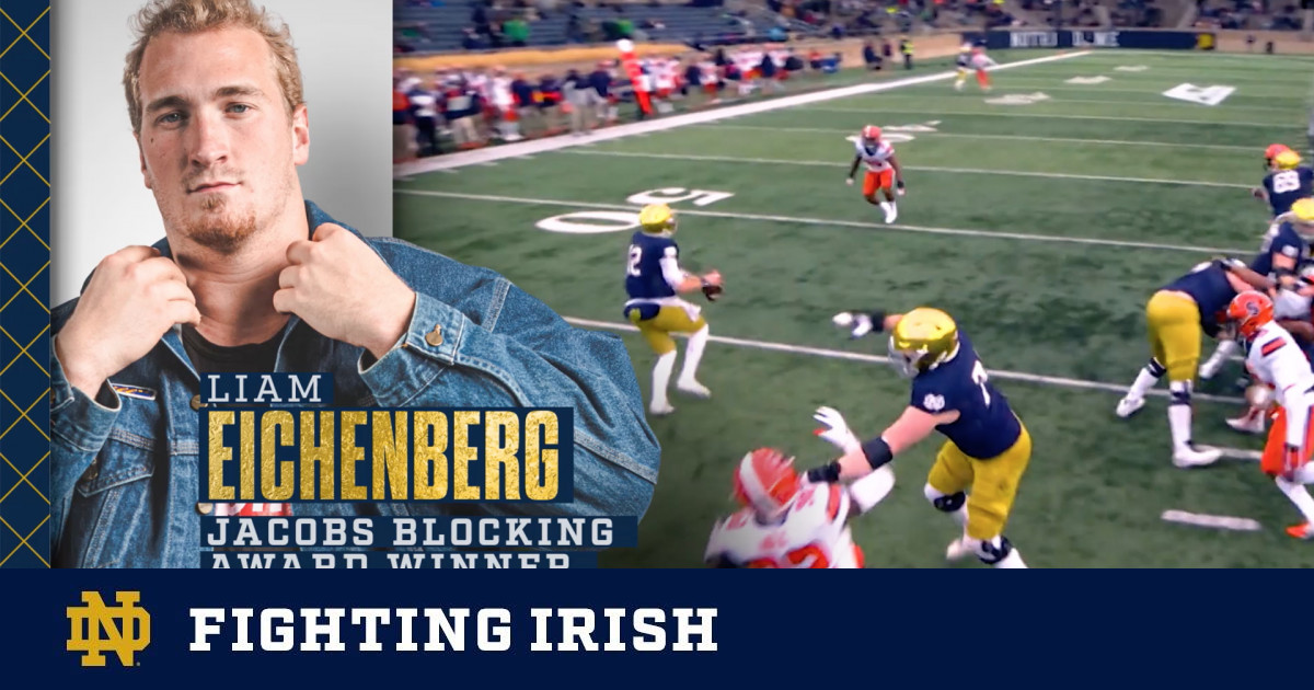 Eichenberg Wins ACC's Jacobs Blocking Trophy