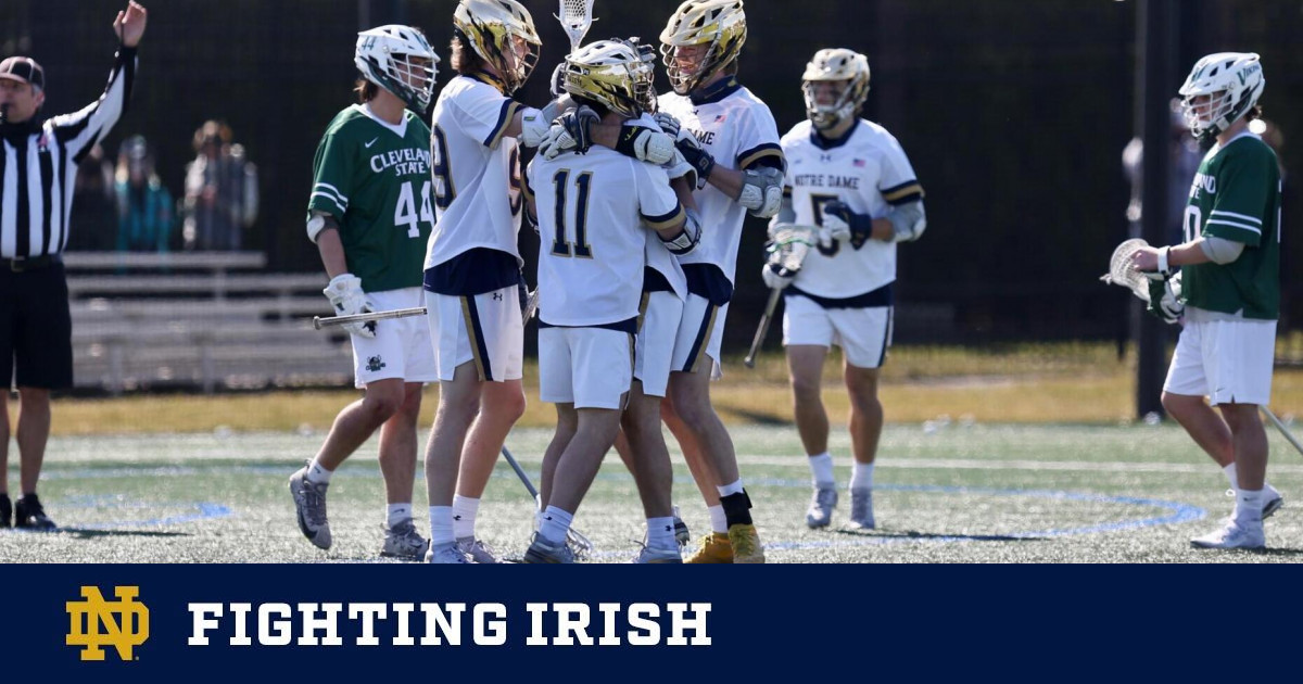 8 Notre Dame Impresses In 19-5 Win Over Cleveland State – Notre Dame  Fighting Irish – Official Athletics Website