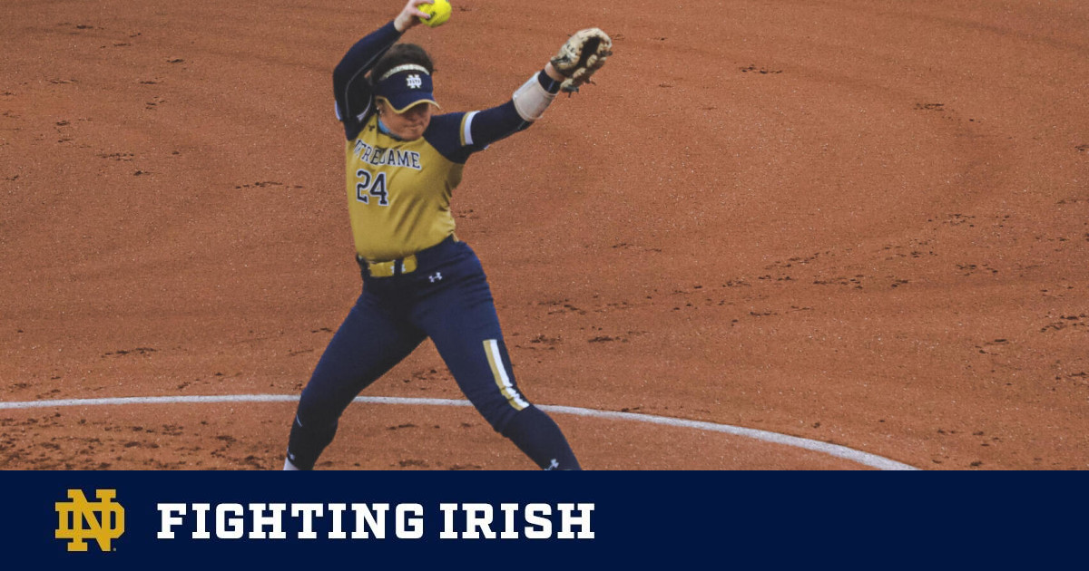Notre Dame Softball - Our Valentine's Day mood? Don't hit on us. Morgan  Ryan, Alexis Holloway and Payton Tidd combine for a no-hitter in the 13-0  win over Alabama State! #GoIrish