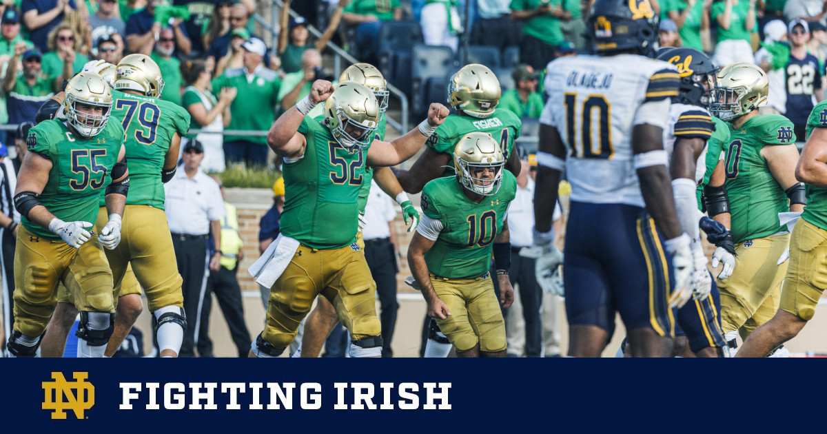 The Fighting Irish 4-1-1 – Cal – Notre Dame Fighting Irish – Official ...
