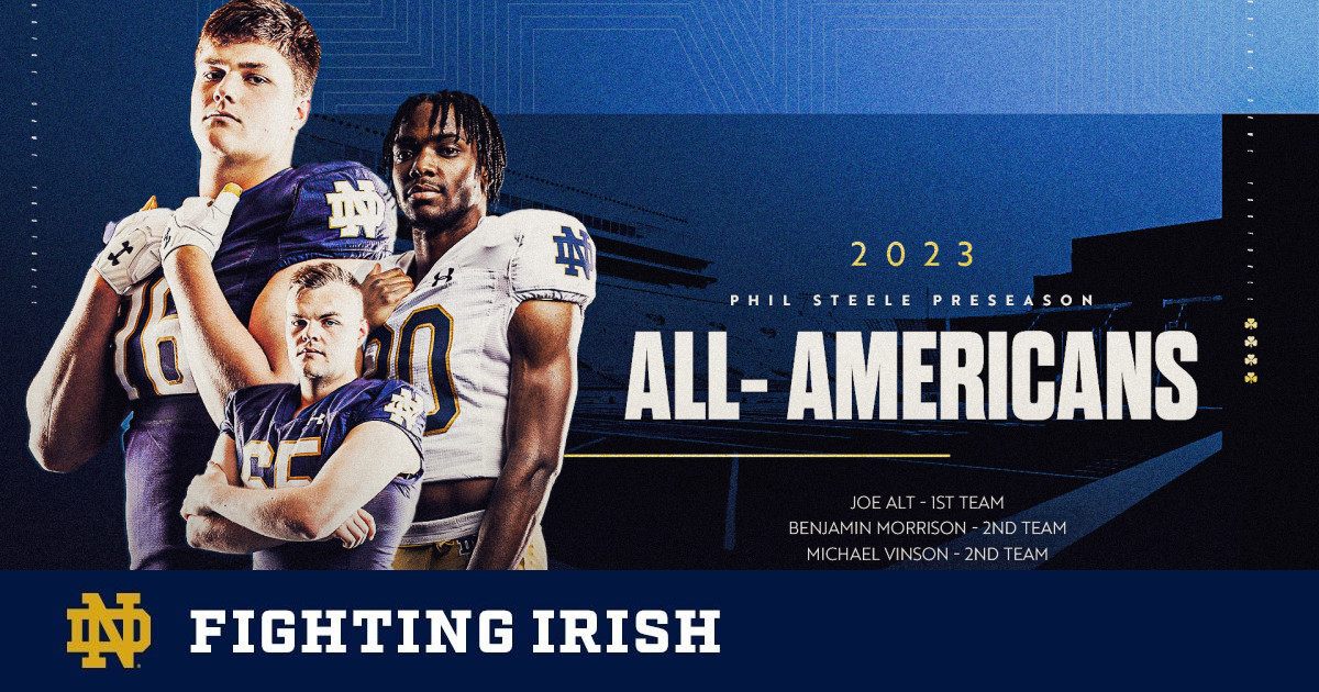 Phil Steele Selects Three Irish Players For 2023 Preseason All