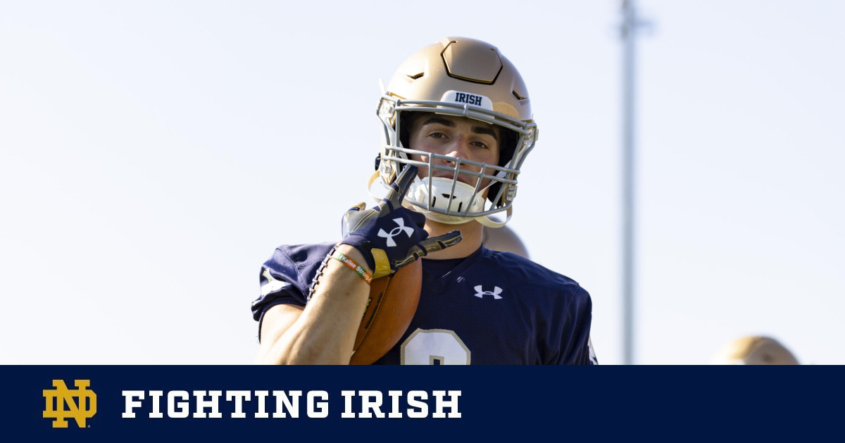 Notre Dame's Eli Raridon Returns Strong from ACL Injuries - BVM Sports