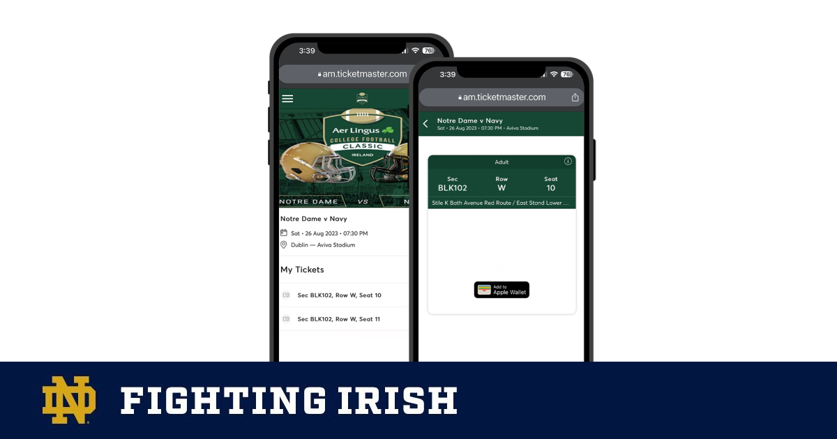 Mobile Tickets – Notre Dame Fighting Irish – Official Athletics