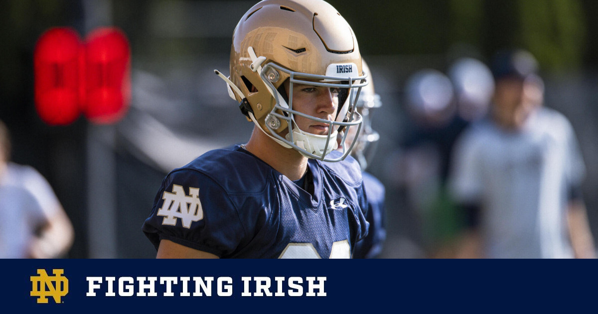 Spencer Shrader Lands A Spot On Groza Award Watch List – Notre Dame ...