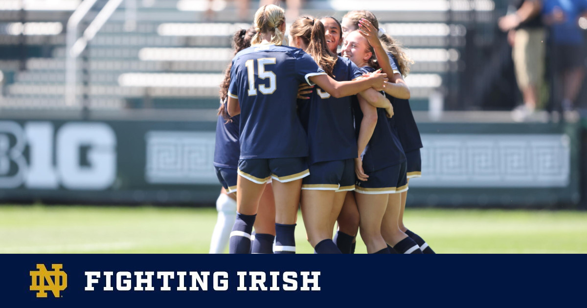 No. 15 Notre Dame women’s soccer team defeats 2022 Big Ten champions Michigan State 2-1 on the road