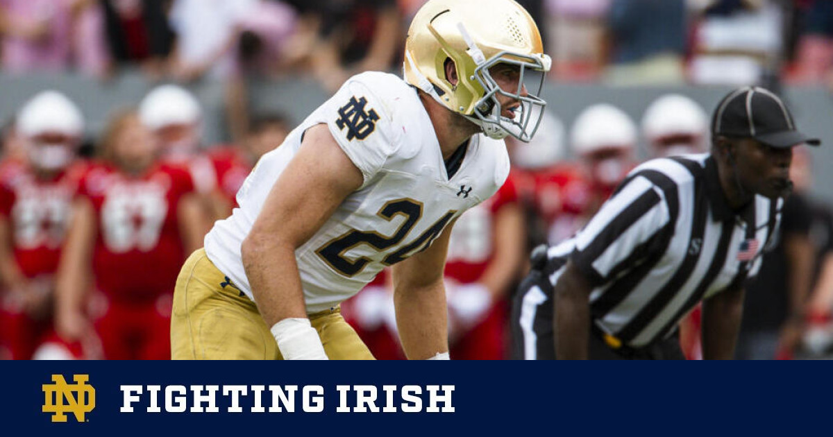 Veteran Linebackers Set The Tone For Irish Defense – Notre Dame Fighting  Irish – Official Athletics Website