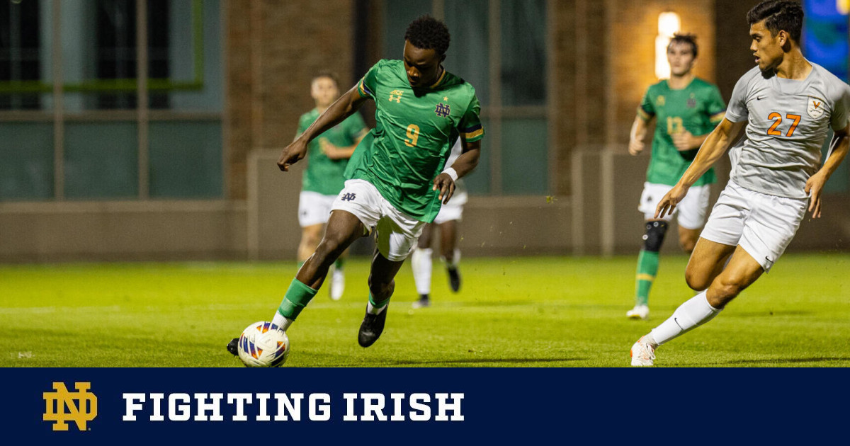 #15 Irish Fire Three Past Virginia In ACC Victory – Notre Dame Fighting ...