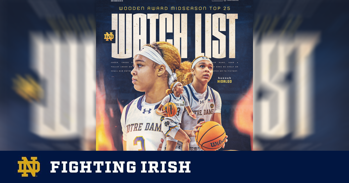 Notre Dame's Freshman Guard Hannah Hidalgo Named to John R. Wooden