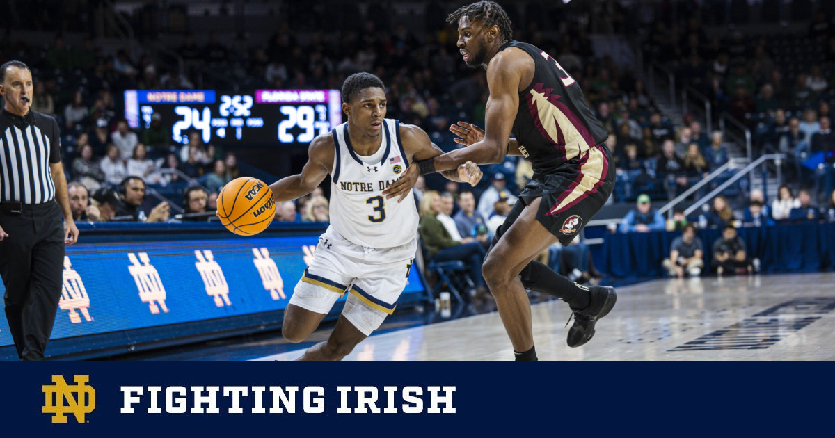 Notre Dame Men's Basketball Team Falls to Florida State 6758, Markus