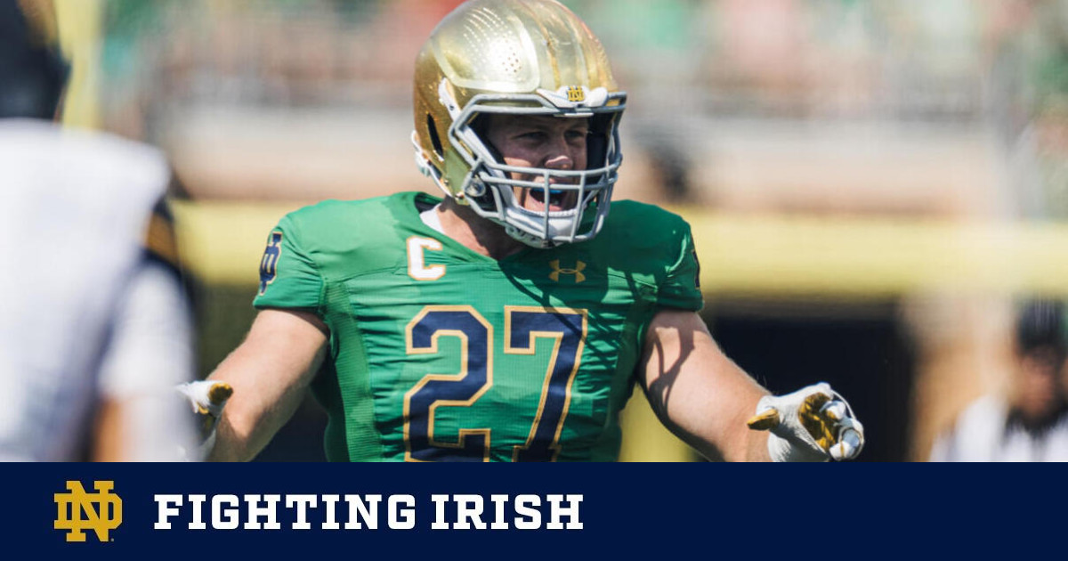 JD Bertrand Named Academic AllAmerican Notre Dame Fighting Irish