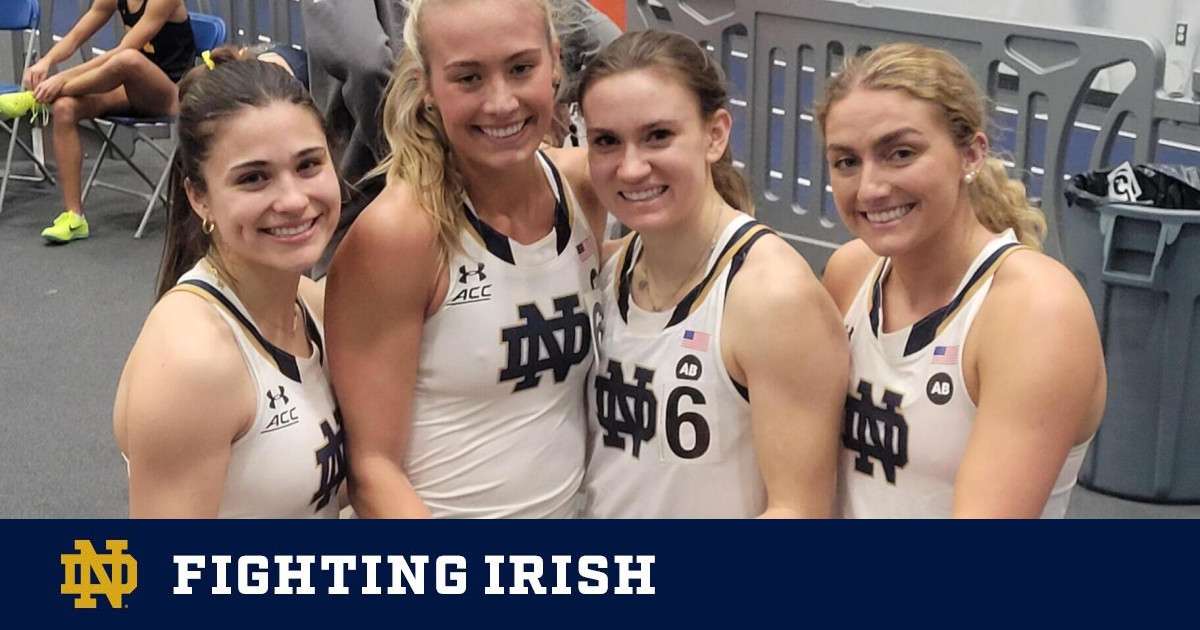 Irish Take First In 4×400 Meter Relay At Michigan Invitational – Notre 