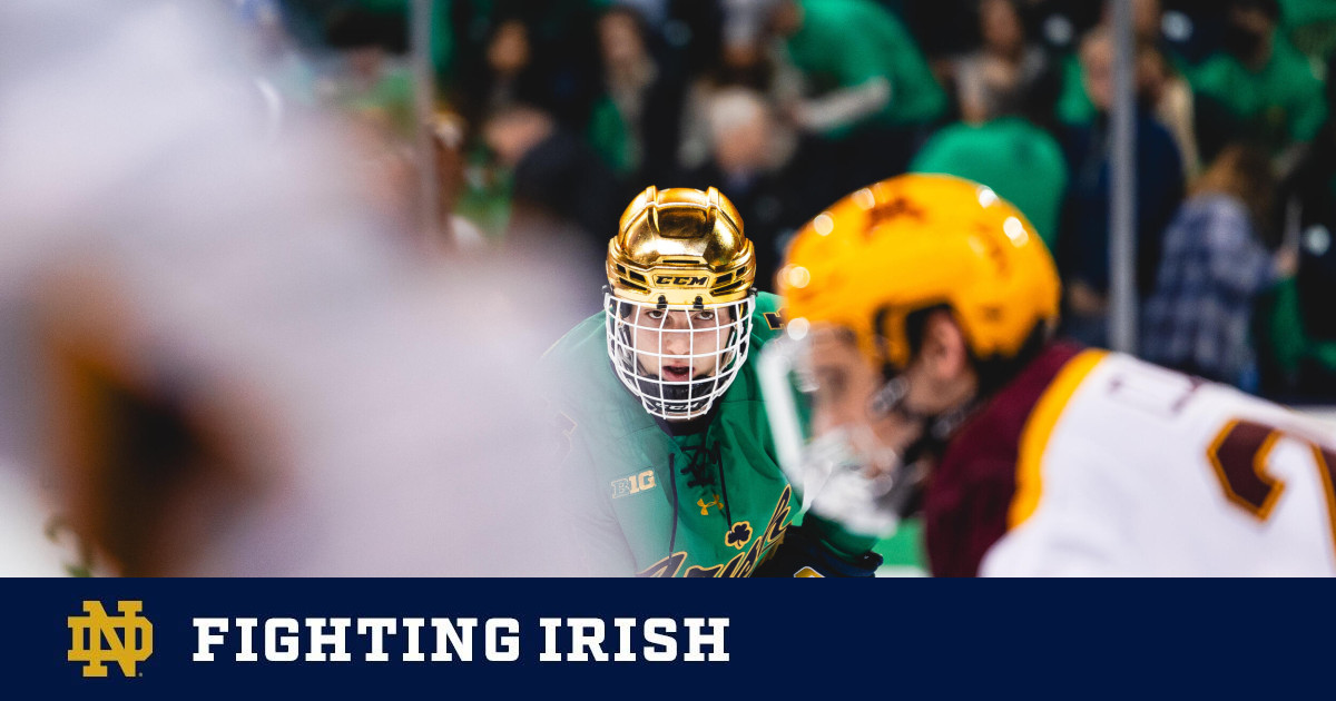 University of Notre Dame Hockey Team Splits Weekend Series, Janicke and ...