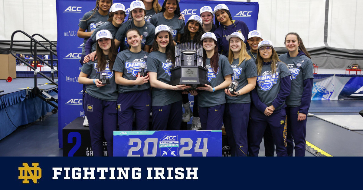 Notre Dame Women’s Fencing Team Wins Third Straight ACC Team Title and Josephina Conway Named Most Valuable Fencer