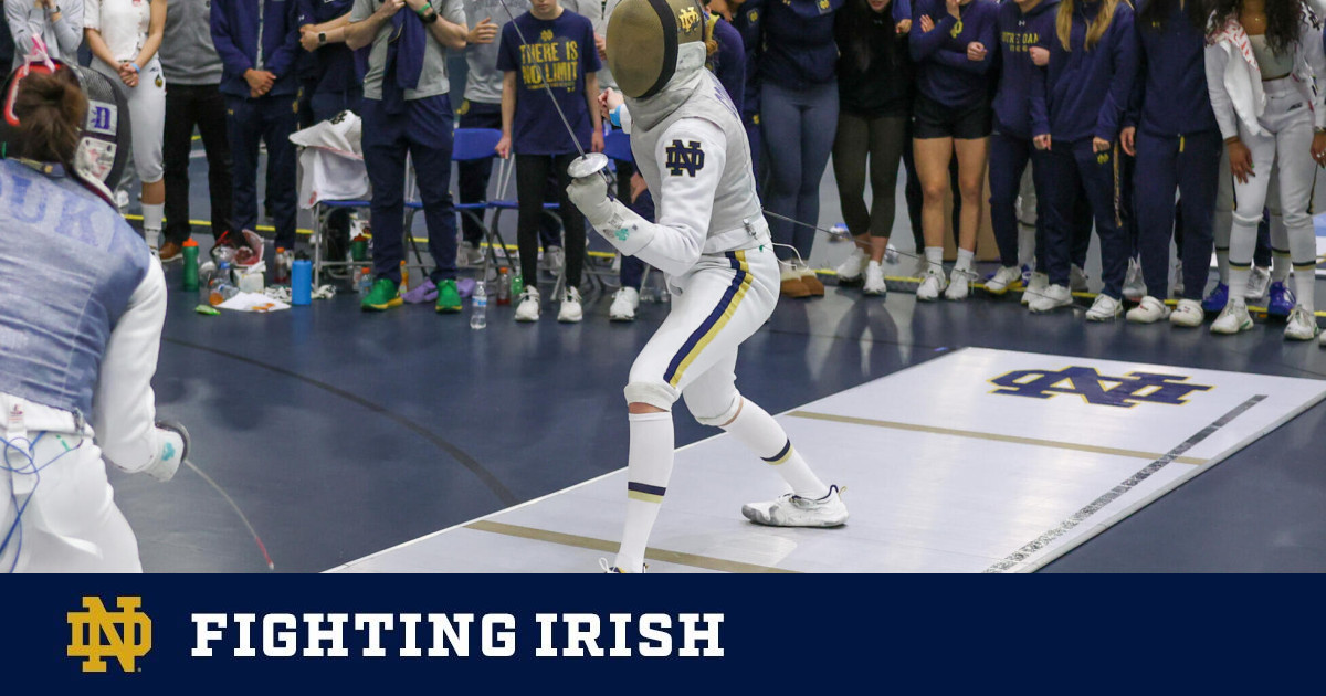 JoJo Conway Drives Notre Dame Women’s Fencing Success in ACC & Prepares for NCAA Championships
