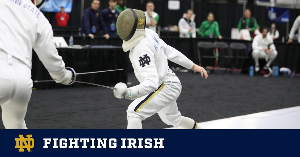 Notre Dame Men’s Fencing Dominates NCAA Championships with Five Fencers in Top 10, Led by Senior Luke Linder