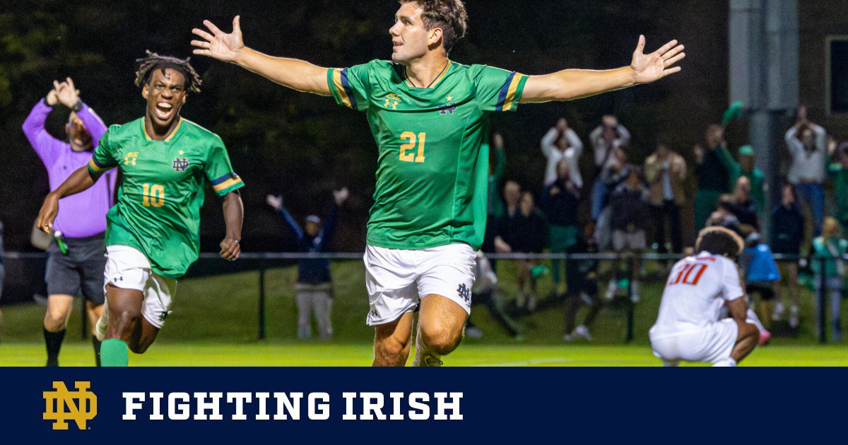 17 Irish Complete Comeback Win Over #12 Clemson, 2-1 – Notre Dame