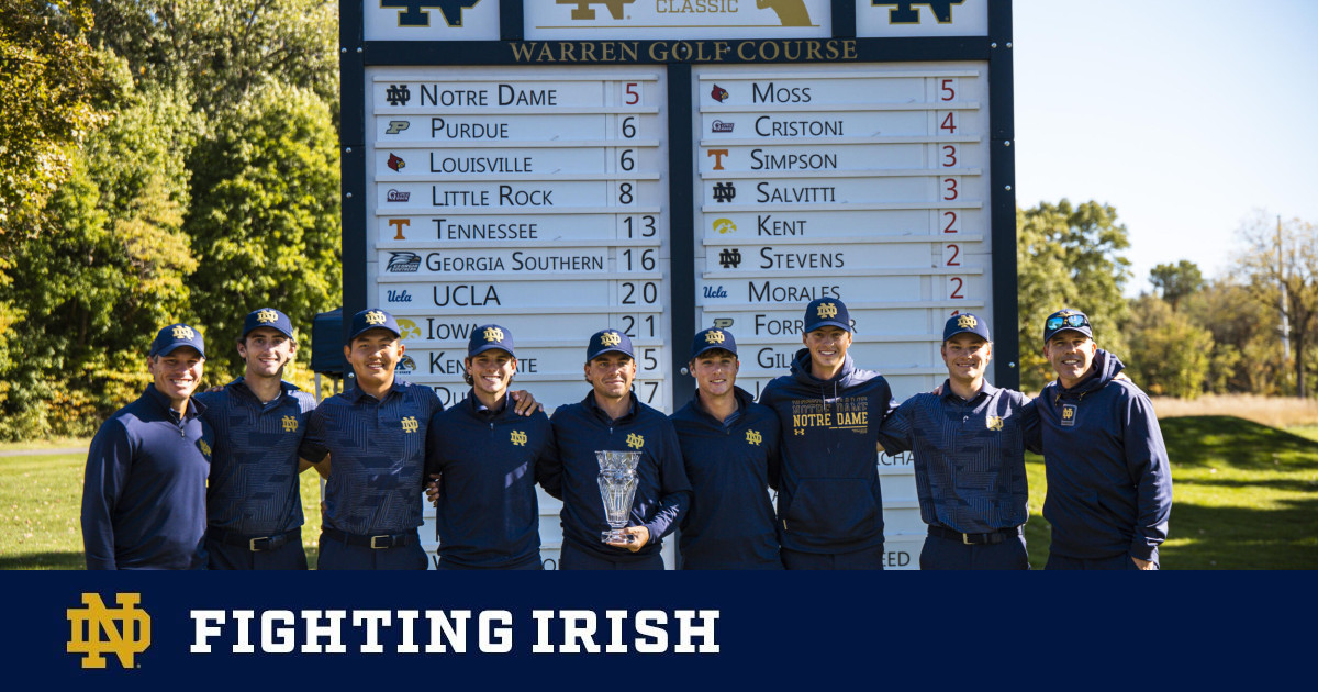 Men’s Golf Victorious At Fighting Irish Classic