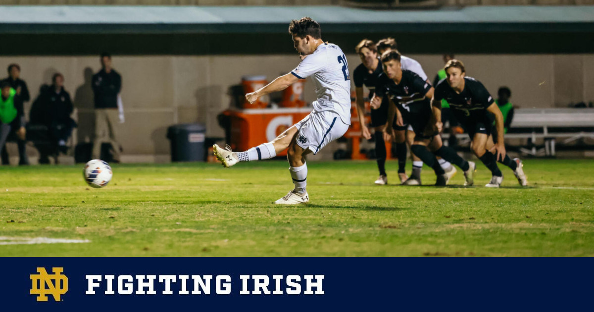 Notre Dame Men’s Soccer Falls to Stanford 3-2 in Heartbreaking Finish