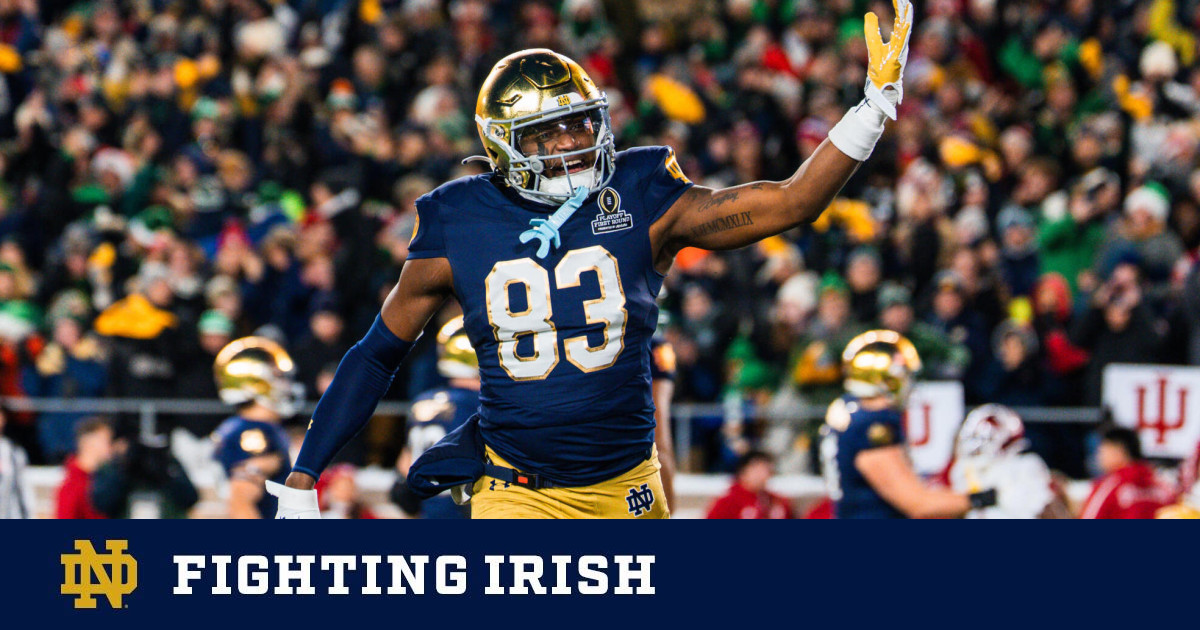 Irish Defeat Indiana 27-17 In First On-Campus College Football Playoff Game – Notre Dame Fighting Irish – Official Athletics Website