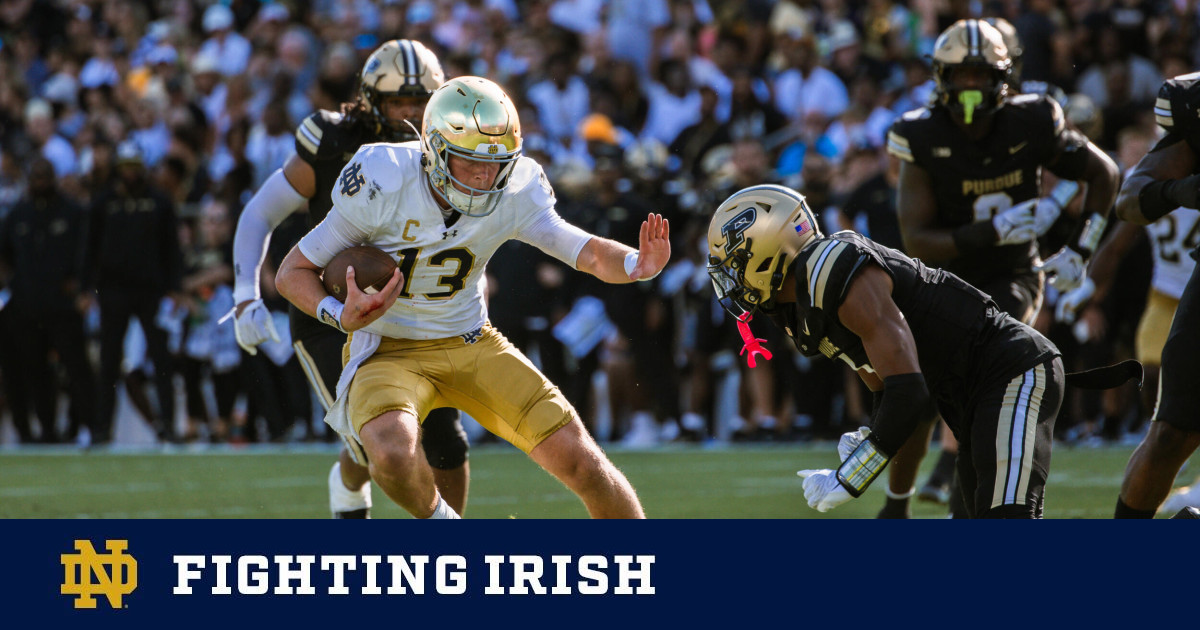 Champion Notre Dame Fighting Irishフットボール Youth Champion Navy Notre Dame Fighting Irish Stacked Logo
