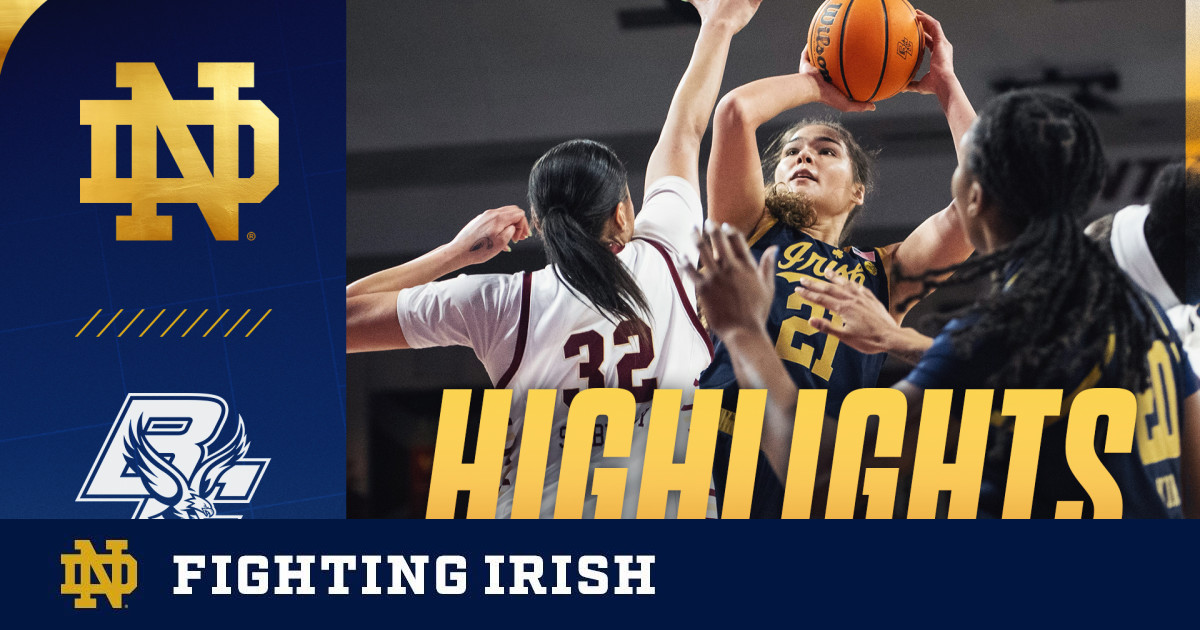 Irish Pull Away For Win At Boston College Notre Dame Women’s