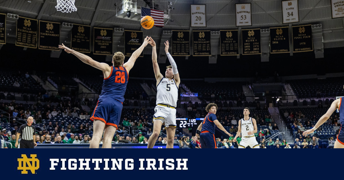 Irish Fall Just Short in Double Overtime Thriller Against Virginia