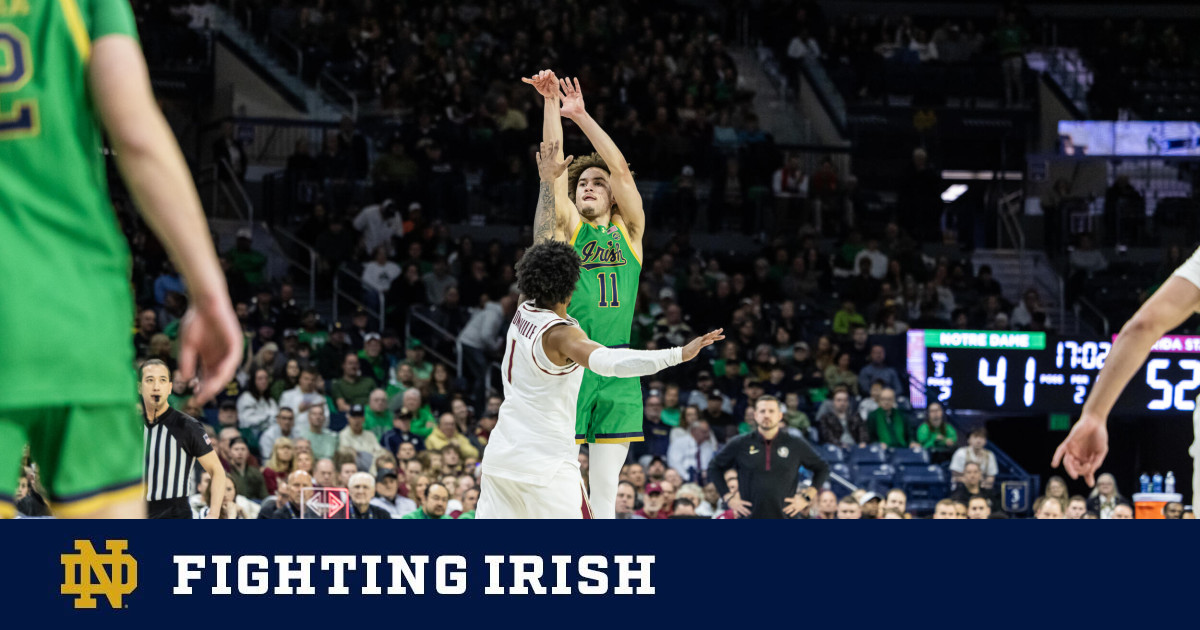 Irish Fall Short Against FSU, Erase 18-Point Deficit in 79-82 Loss