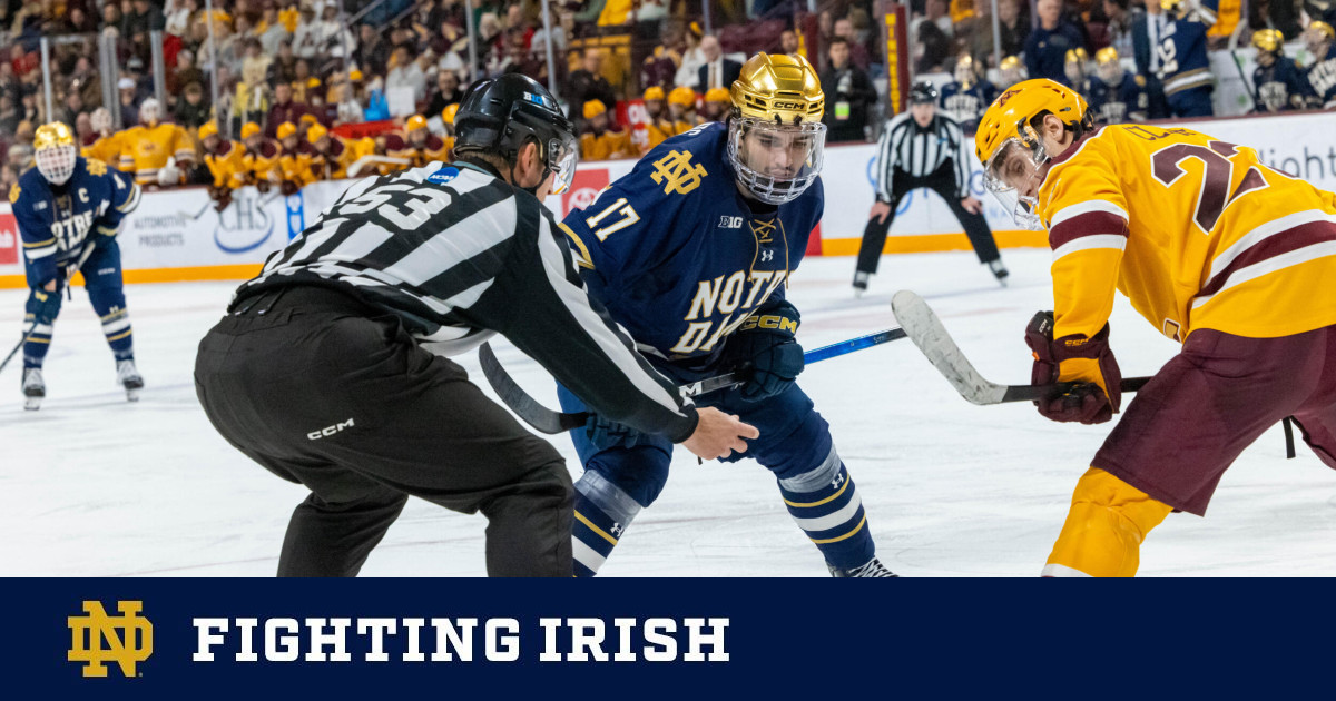 Fighting Irish Hockey Hosts Minnesota in Key February Showdown