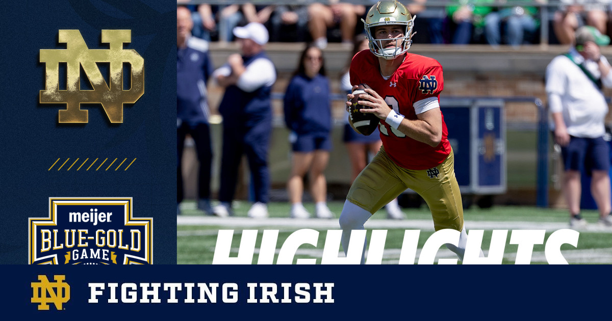 Blue-Gold Game Highlights: Notre Dame Football April 25, 2026