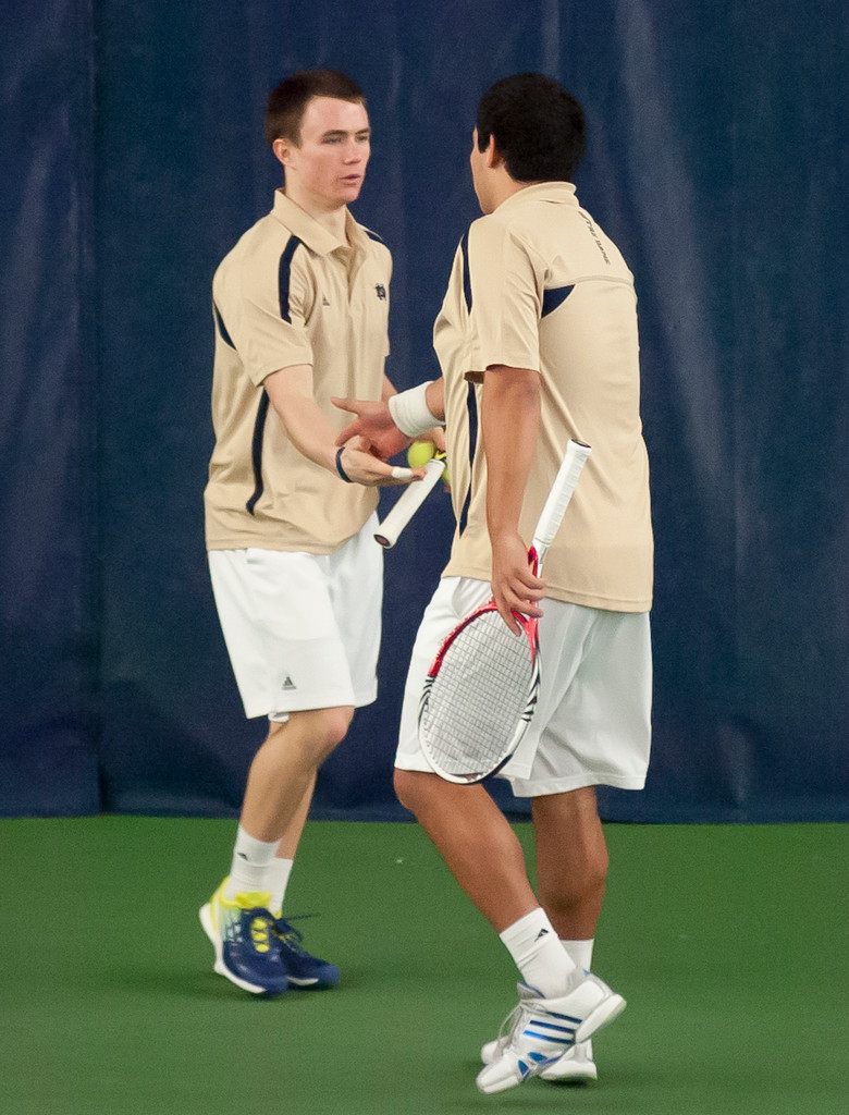 Notre Dame Men's Tennis vs Michigan on 02-16-2013