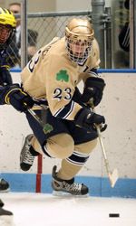 Junior center Mark Van Guilder got his season off to a fast start with two goals and an assist in Notre Dame's season-opening 6-1 win against Minnesota State.