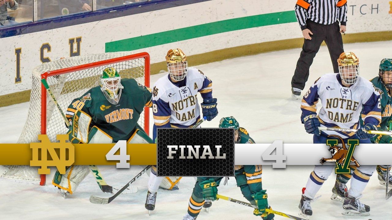 Top Moments - Notre Dame Hockey vs. Vermont