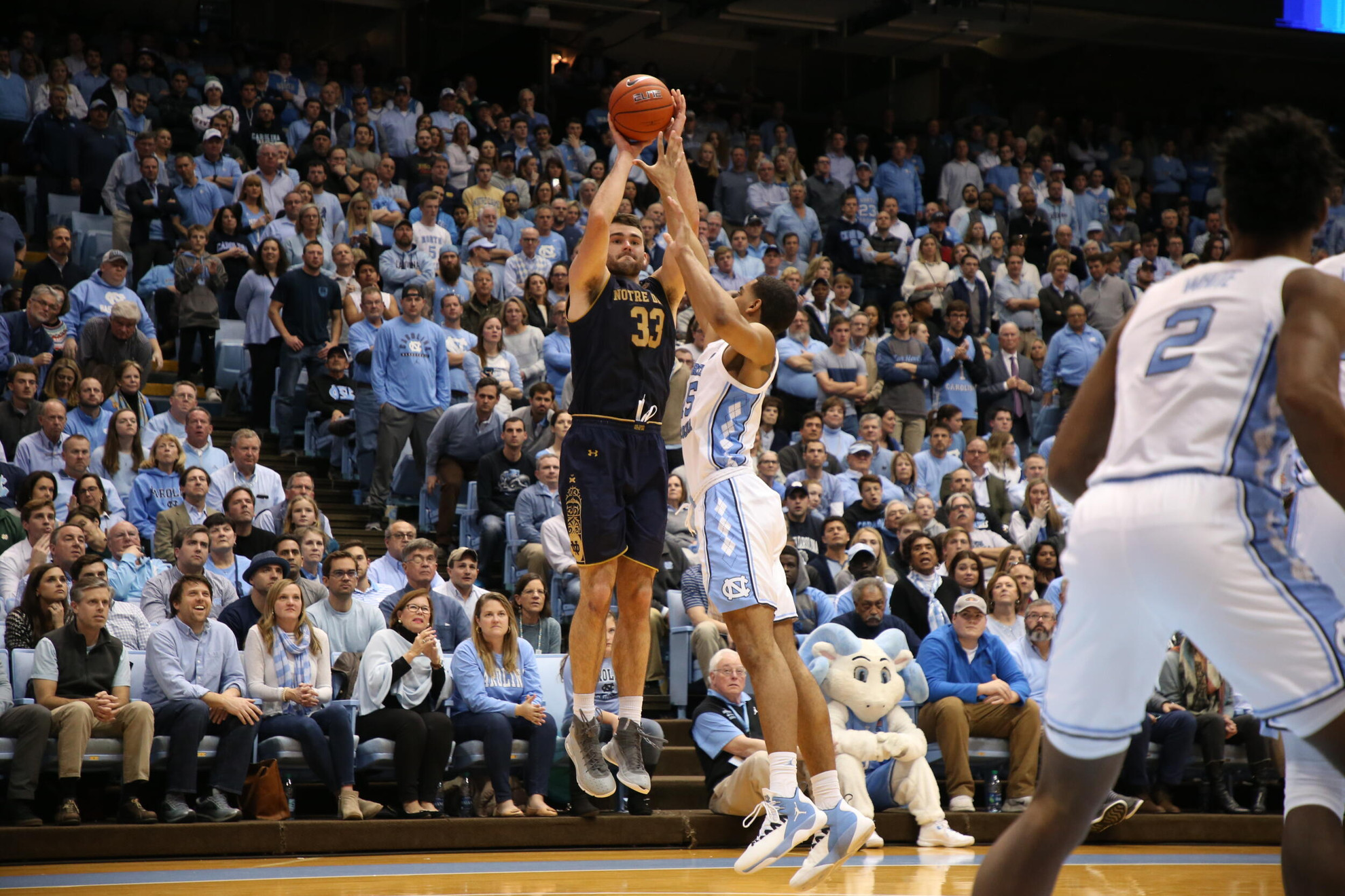 Irish Tip Off 2019-20 Season At No. 9/11 North Carolina John Mooney action at UNC