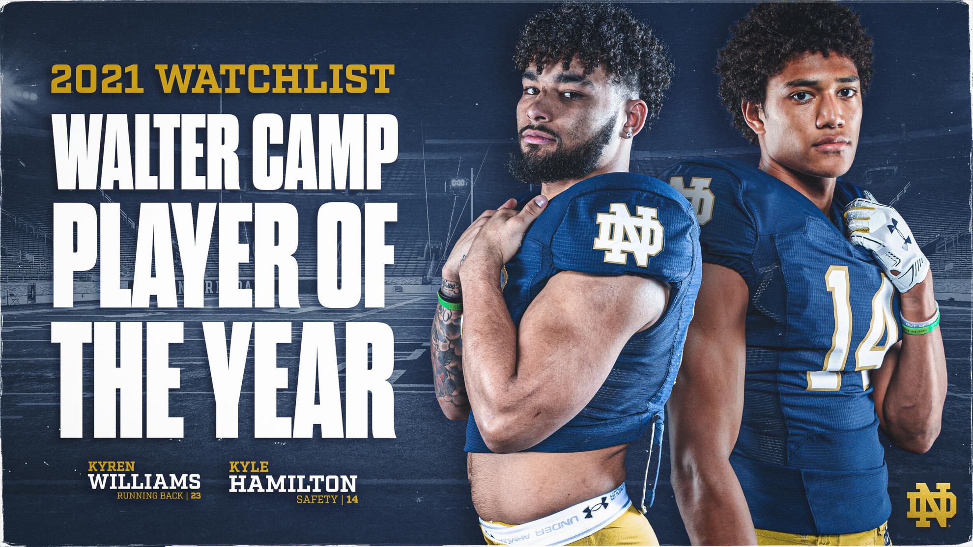 Williams, Hamilton Selected to Walter Camp Player of the Year Watch List Williams, Hamilton Selected to Walter Camp Player of the Year Watch List