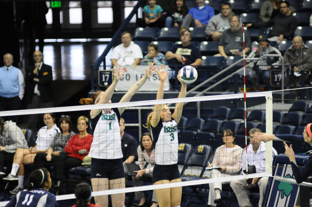 Notre Dame Volleyball vs UCONN on 10-06-2012