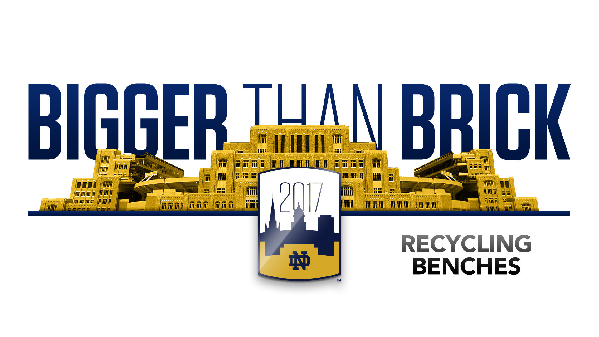 #NDBiggerThanBrick – Recycling Benches #NDBiggerThanBrick – Recycling Benches