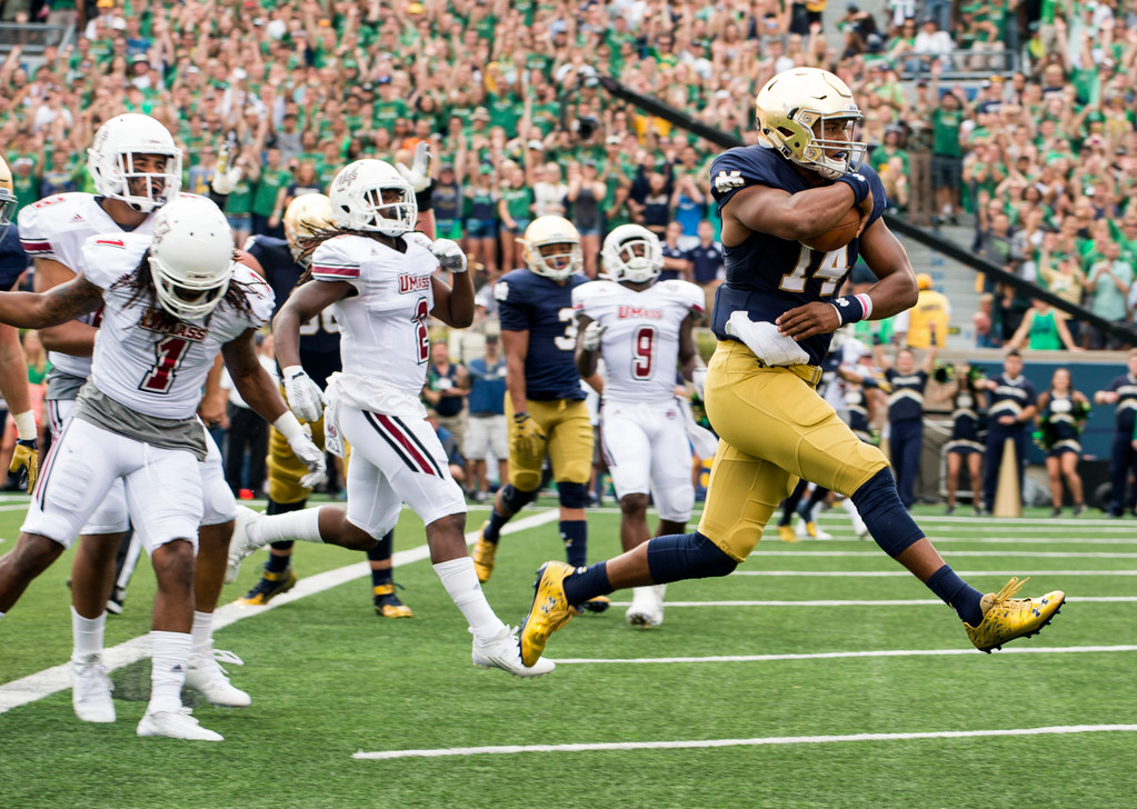 Notre Dame 62, UMass 27