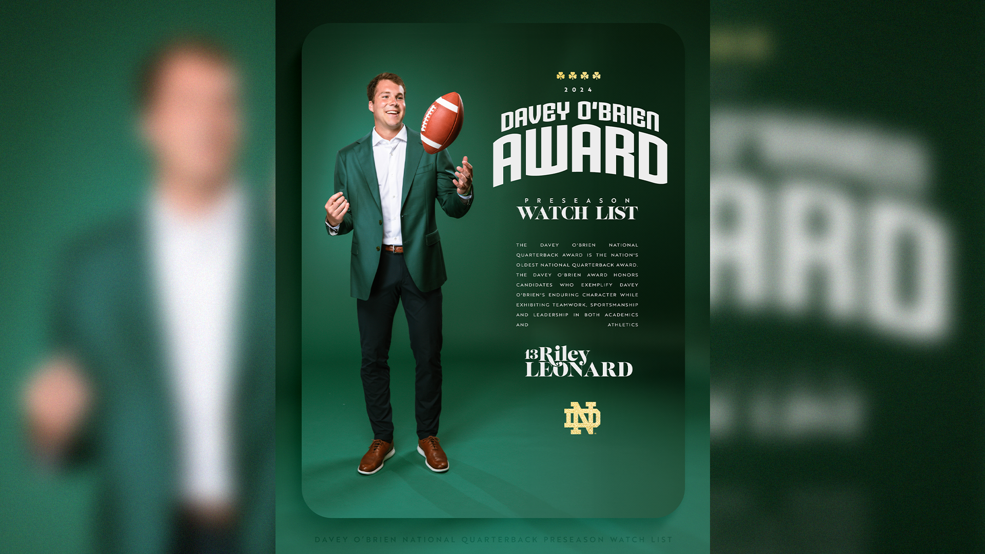 Leonard Named to Davey O’Brien Award Watch List Leonard Named to Davey O’Brien Award Watch List