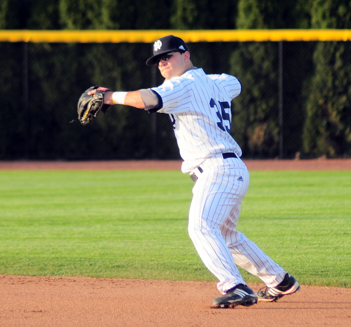 West Virginia Sweeps Doubleheader From Irish Freshman Frank DeSico has registered four or more hits in three different games this year.
