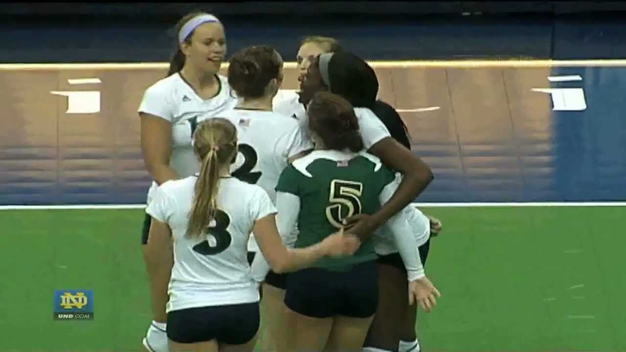 Notre Dame Volleyball highlights against Buffalo