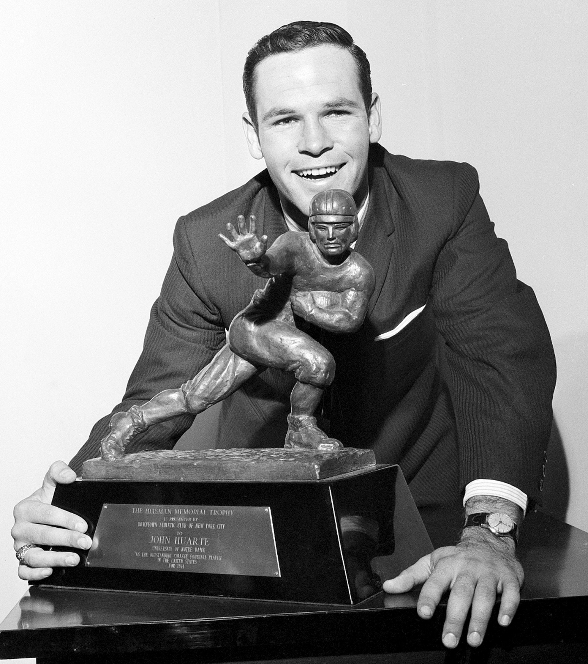 John Huarte Honored for 50th Anniversary of his 1964 Heisman Trophy Dandy Dozen Heisman Revotes Football