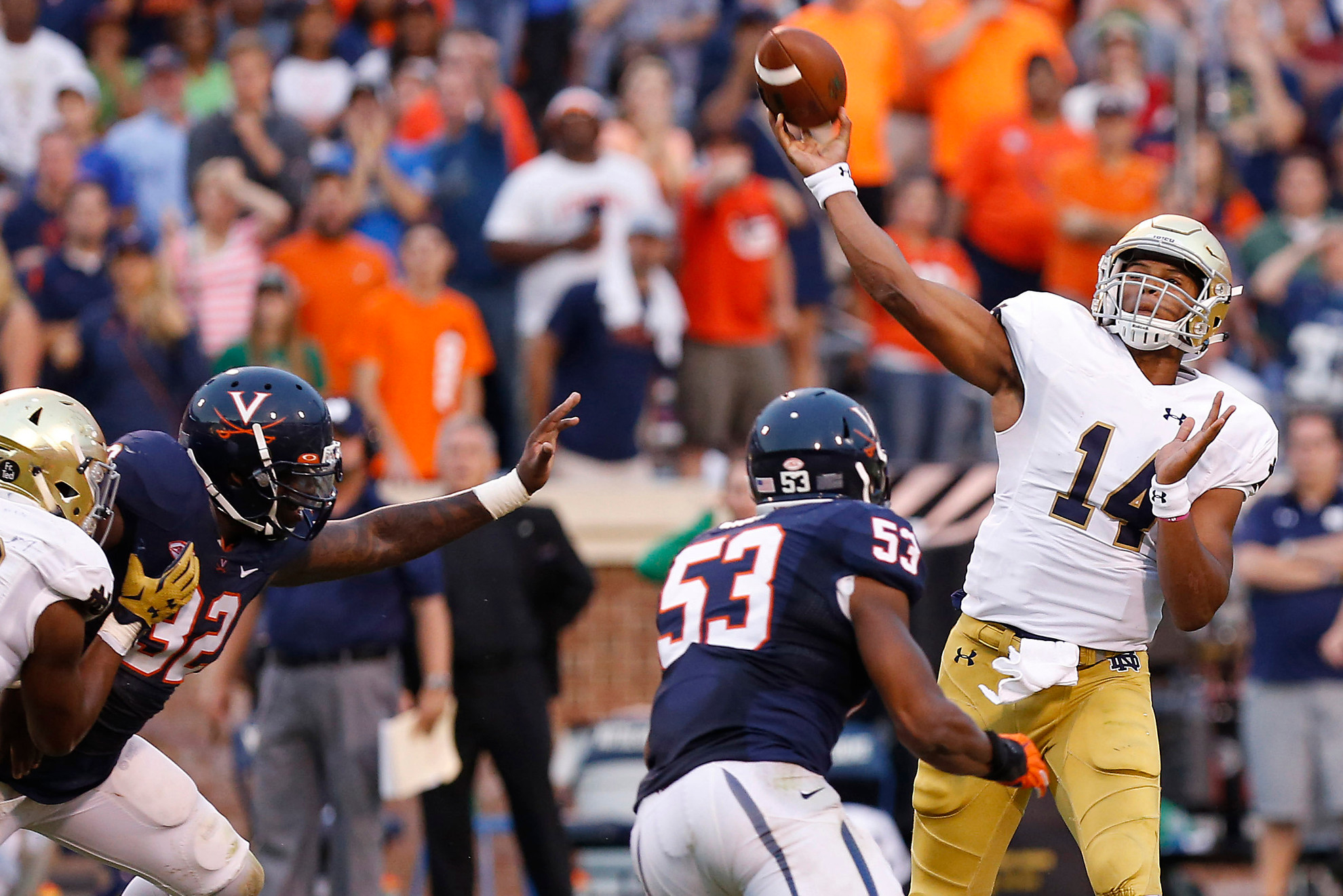 Looking to Improve to 3-0, Irish Host Georgia Tech DeShone Kizer is set to make his first start.